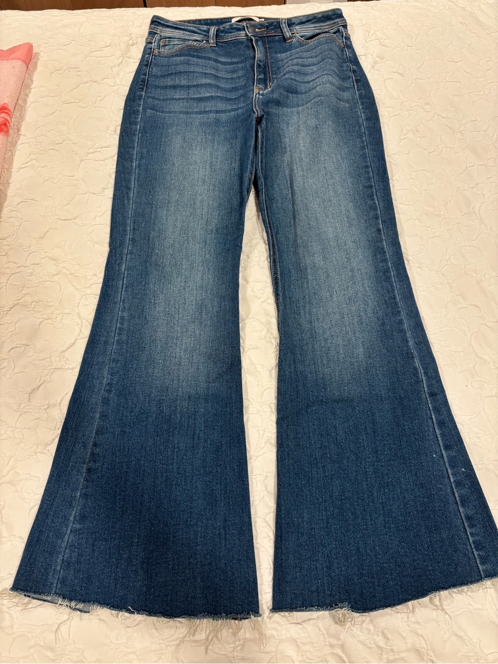 Carly Jean Los Angeles Midwash Flare Jeans